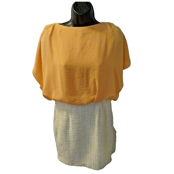 Pre-Loved Magano Size 2 Retro Peaches and Cream Coordinate Set Dress - Picture 2 of 9